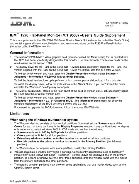 IBM 07N2250 Manual pdf